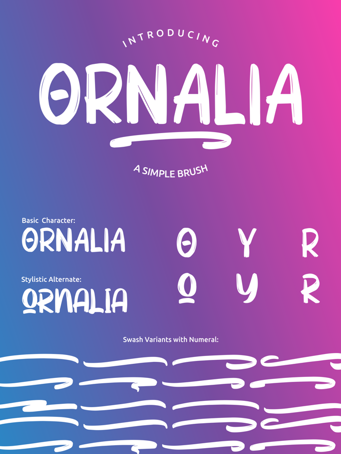 Ornalia Font poster