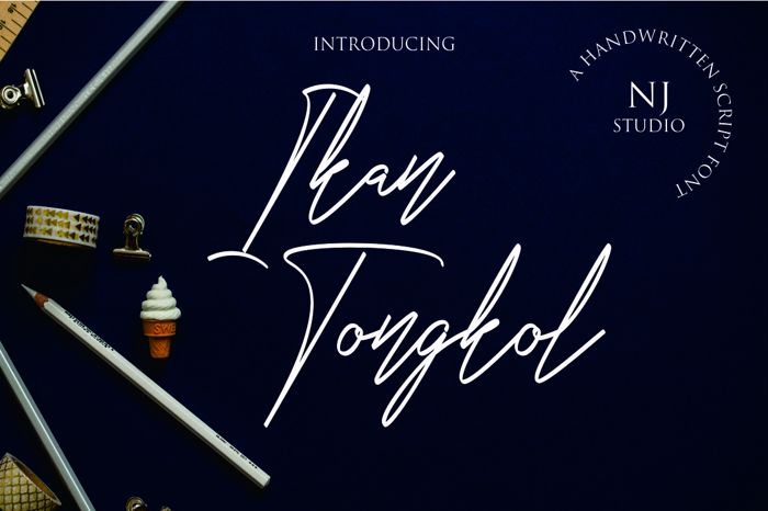 Ikan Tongkol Font poster