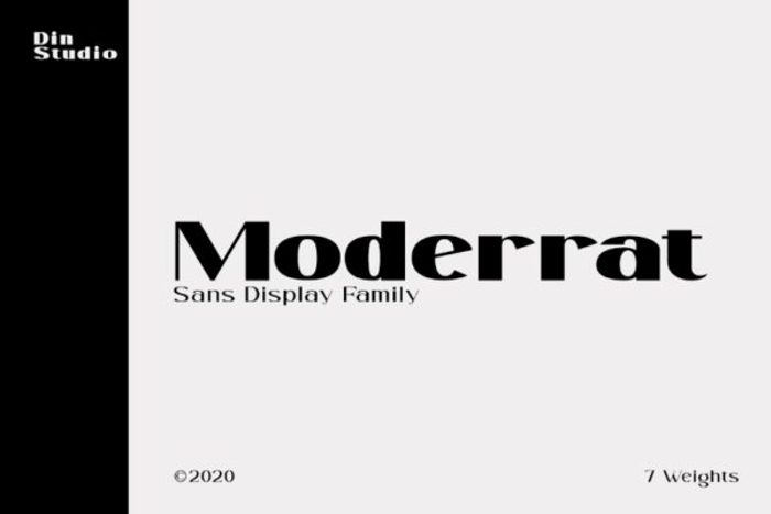 Moderrat Font poster