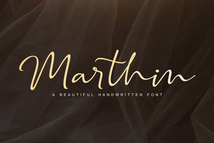 Marthin Font poster