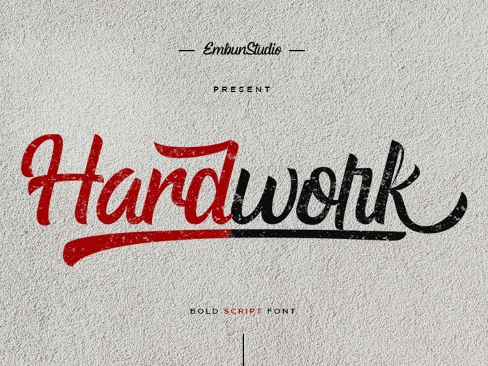 Hardwork Font