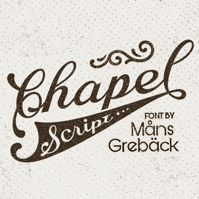 Chapel Script Font poster