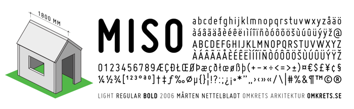 Miso Font poster