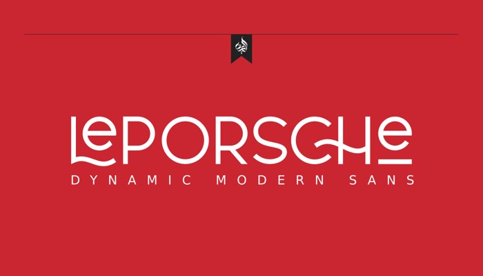 Le Porsche Font poster