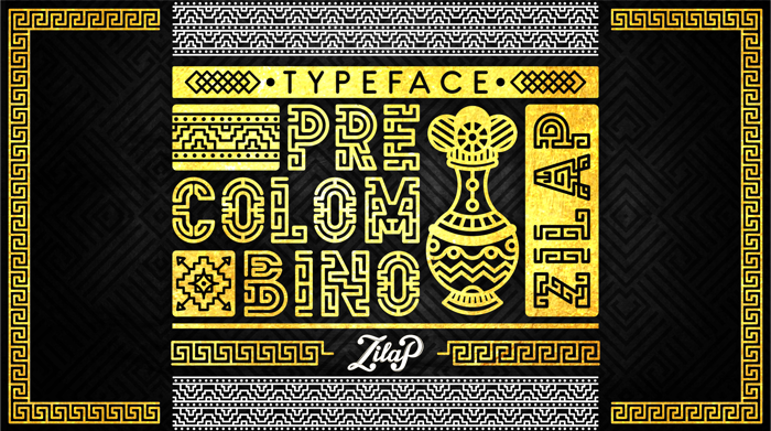 Zilap Precolombino Font poster