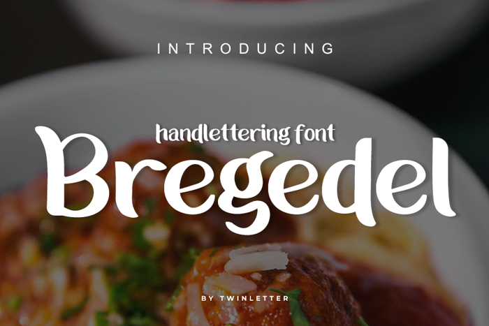 Bregedel Font poster