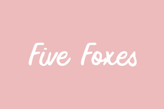 Five Foxes Font poster