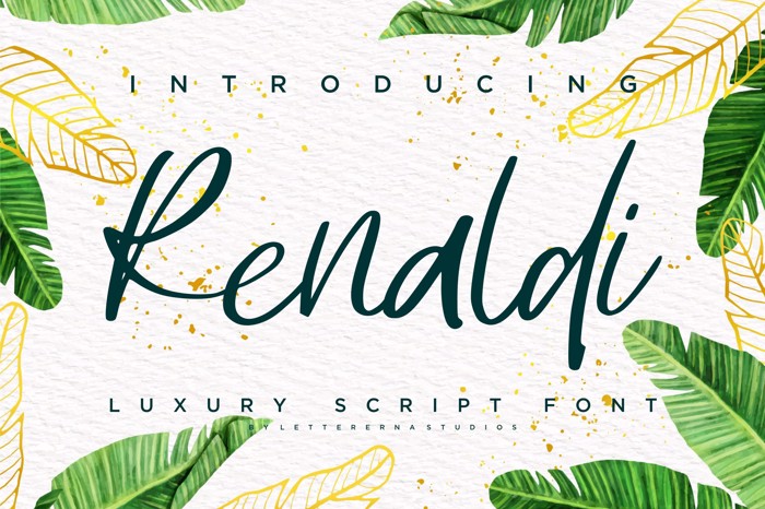 Renaldi Font poster