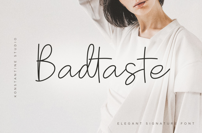 Badtaste Font poster