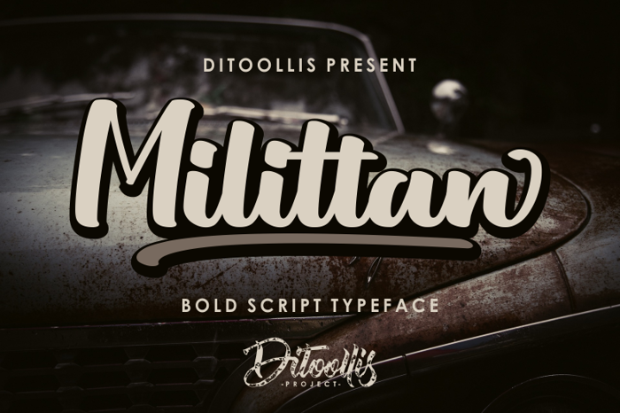 Milittan Font poster