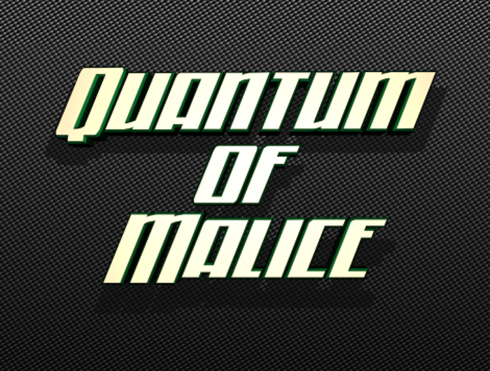 Quantum of Malice Font poster