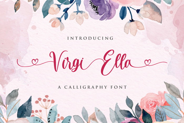 Virgi Ella Font poster