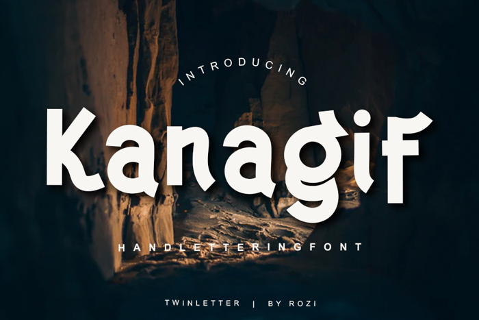 Kanagif Font poster