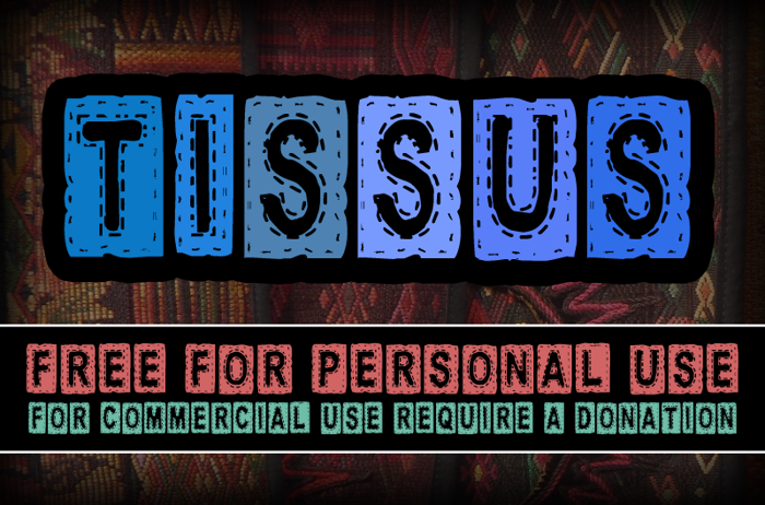CF Tissus demo Font poster