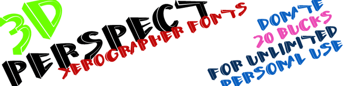 Perspect Font poster