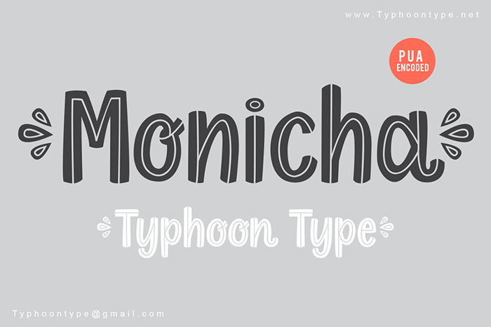 Monicha - Font poster