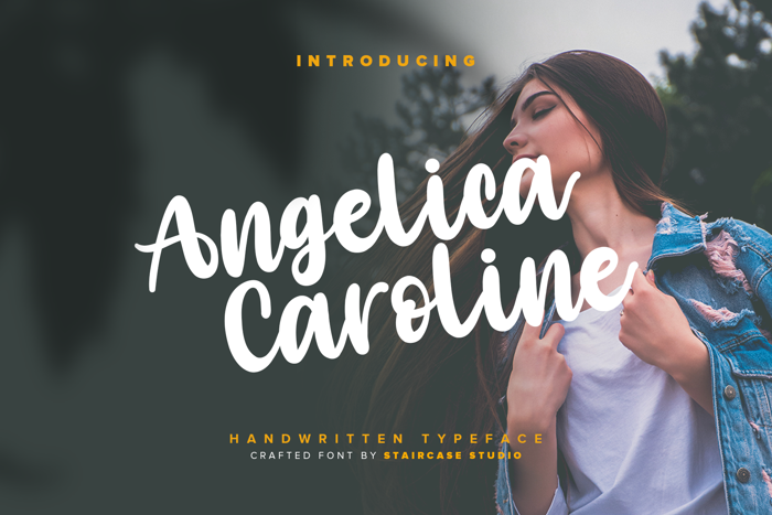 Angelica Caroline Font poster