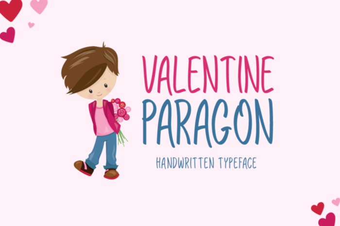 Valentine Paragon Font poster