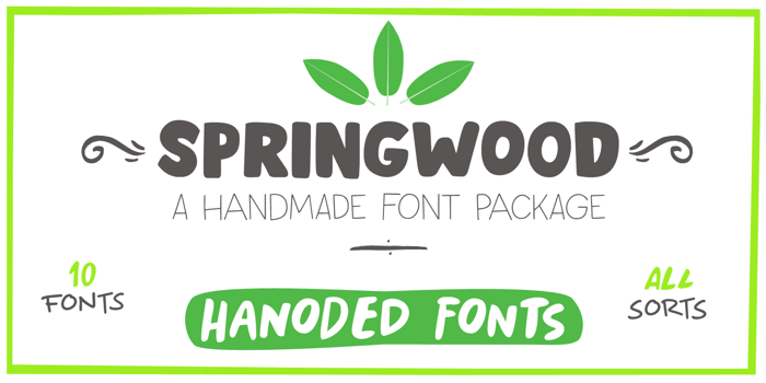 Springwood DEMO Font poster
