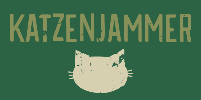 DK Katzenjammer Font poster