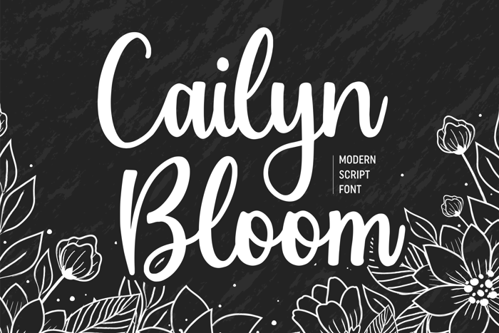 Cailyn Bloom Font poster