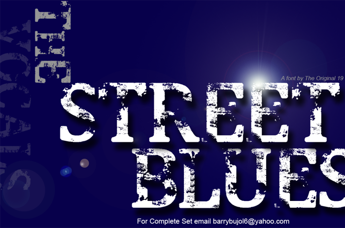 Street Blues Font poster