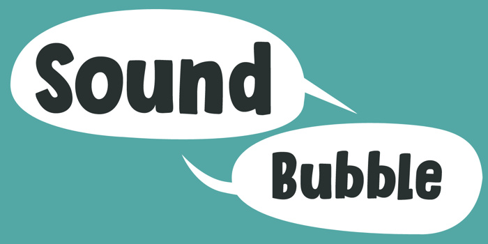 Sound Bubble Font poster