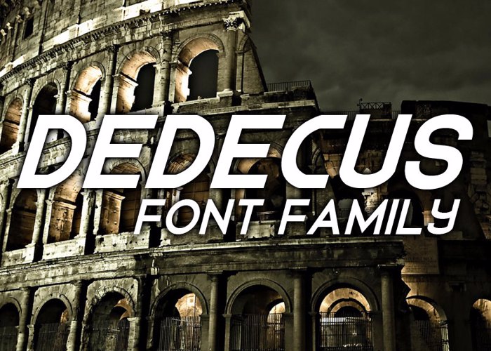 Dedecus Font poster