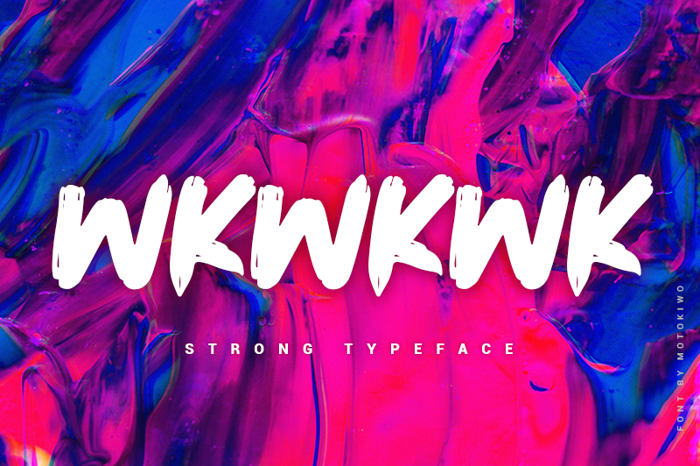 Wkwkwk Font poster