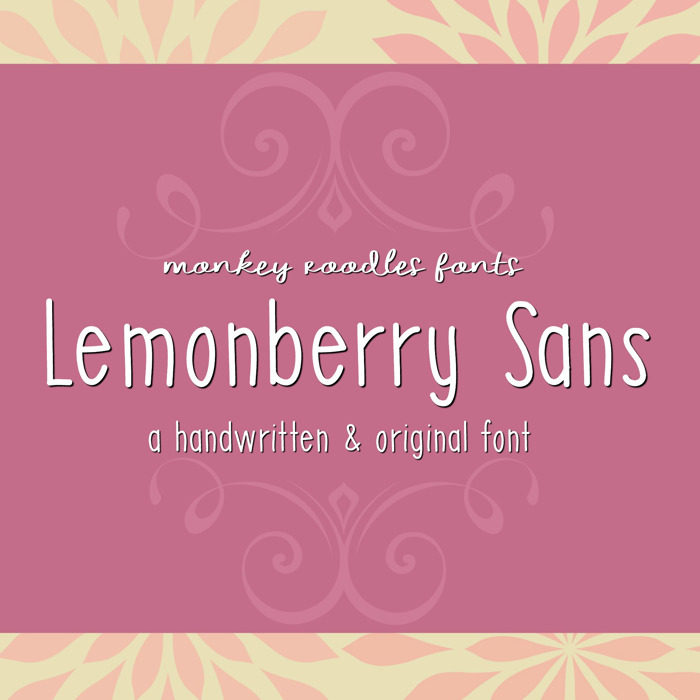 MRF Lemonberry Sans Font poster