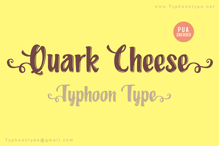 Quark Cheese Font poster
