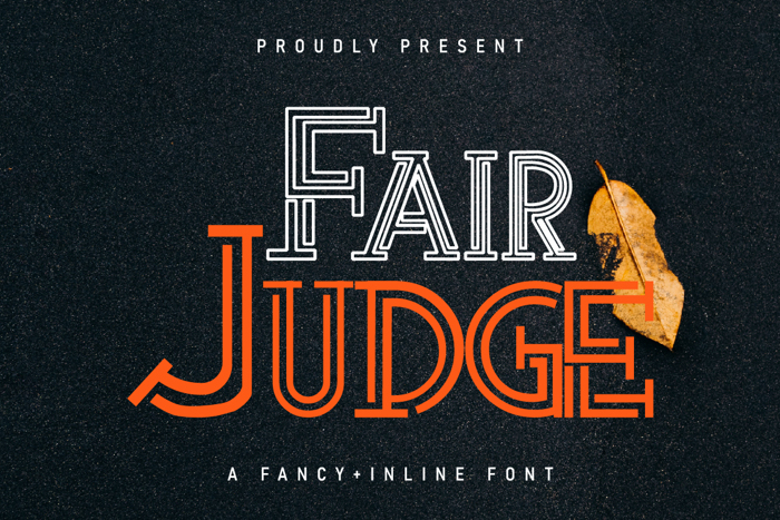 Fair Judge Font poster
