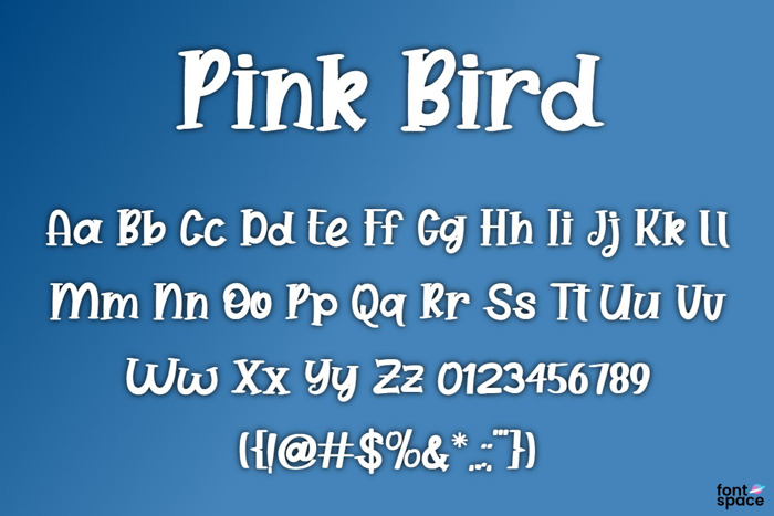 Pink Bird Font