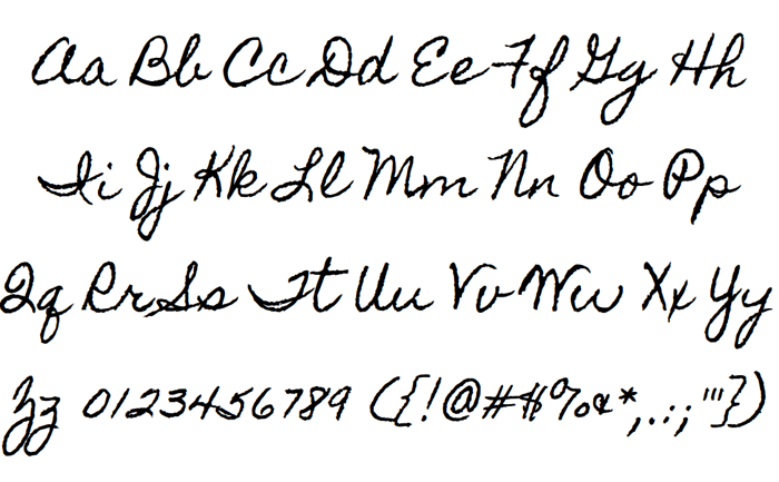 Homemade Apple Font poster