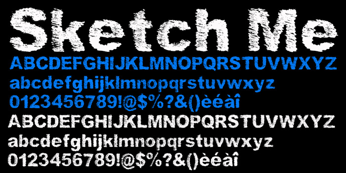 SketchMe Font poster