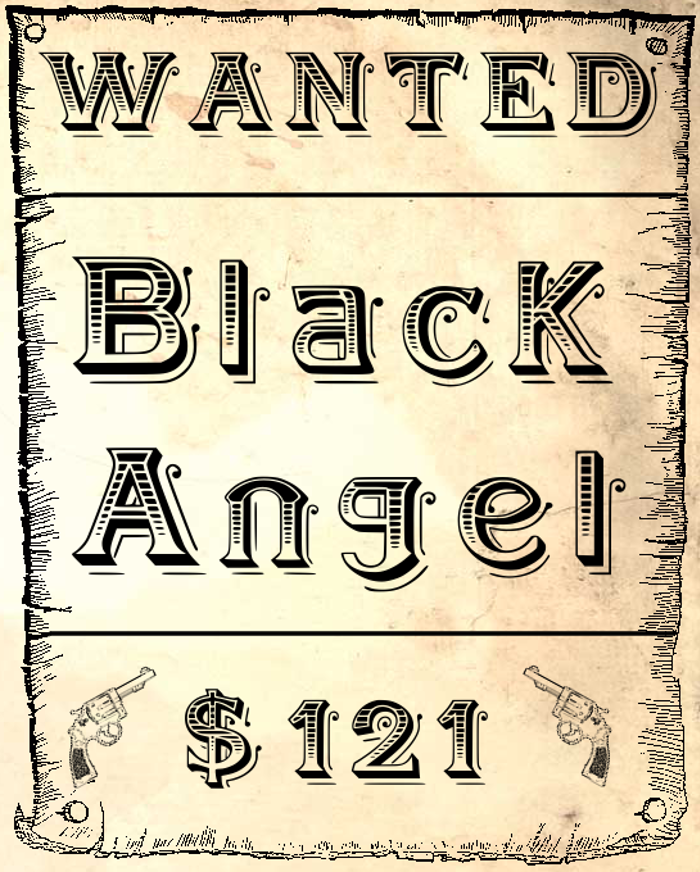 BlackAngel Font poster