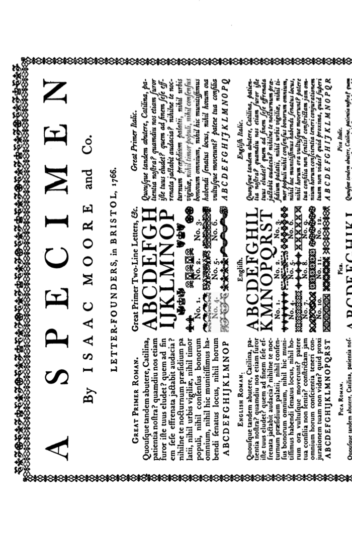 Open Baskerville Font poster