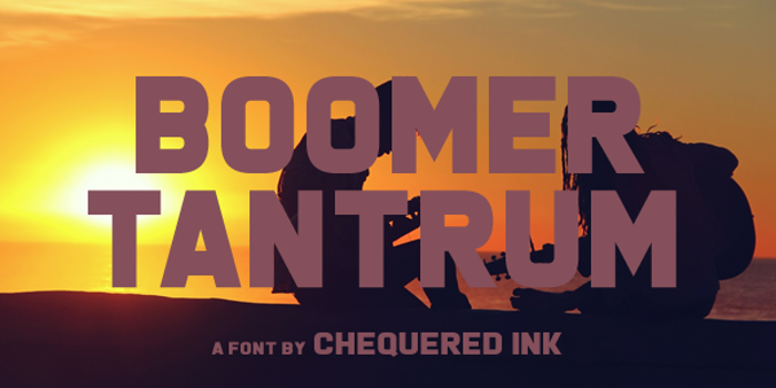 Boomer Tantrum Font poster