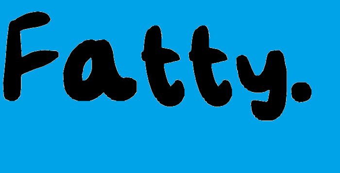 Fatty Font poster