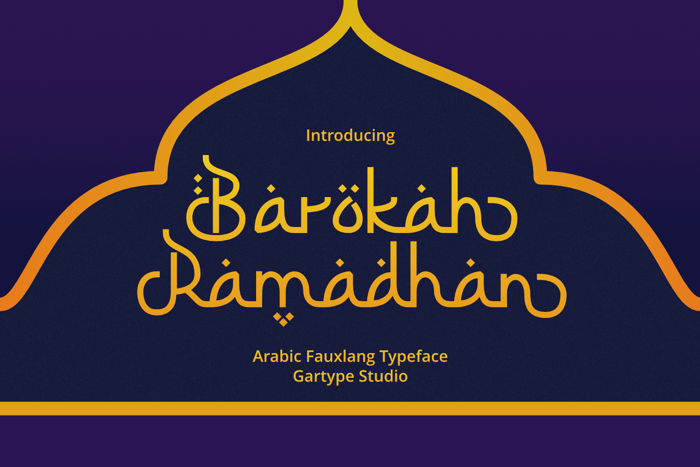 Barokah Ramadhan Font poster