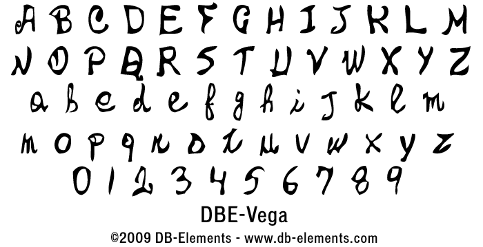 DBE-Vega Font poster