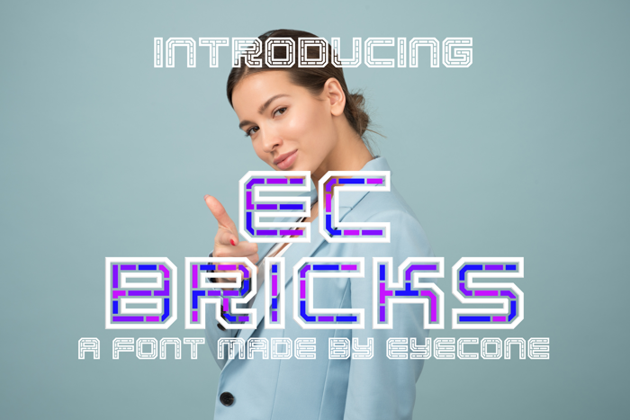 EC Bricks Font poster
