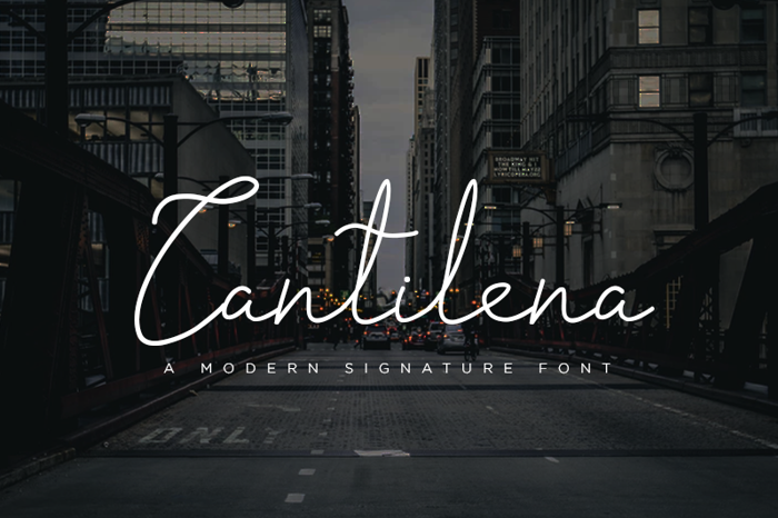 cantilena Font poster