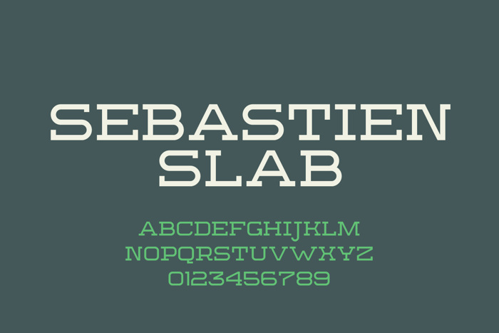 Sebastien Slab Font poster