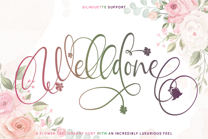 Welldone Font poster