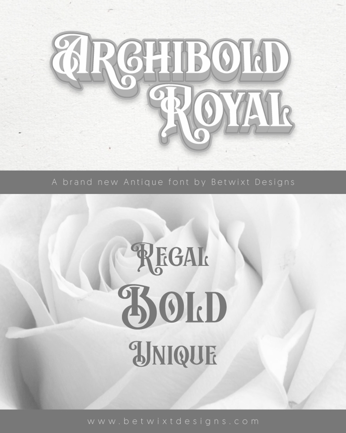 BTX Archibold Royal Font poster