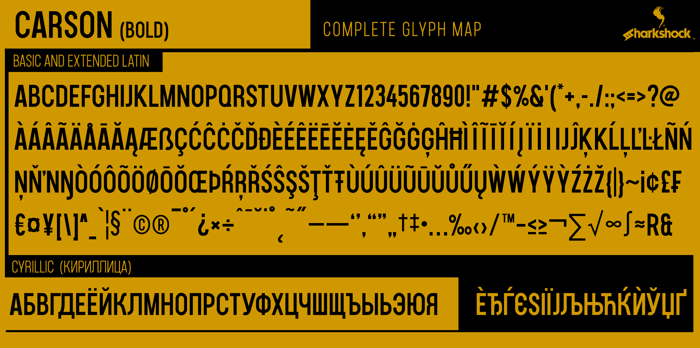 Carson Font poster