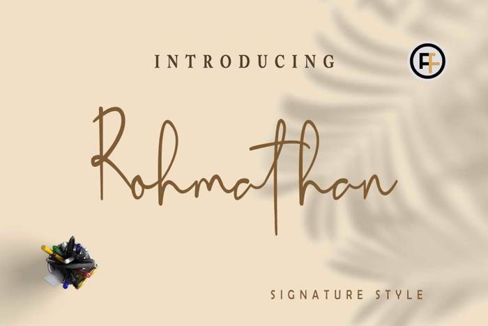 Rohmathan Font poster