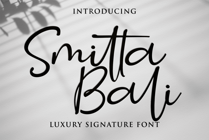 Smitta Bali Font poster