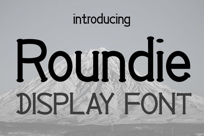 EP Roundie Font poster